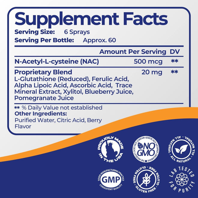 Mimi's Miracle Glutathione® - Supplement Facts
