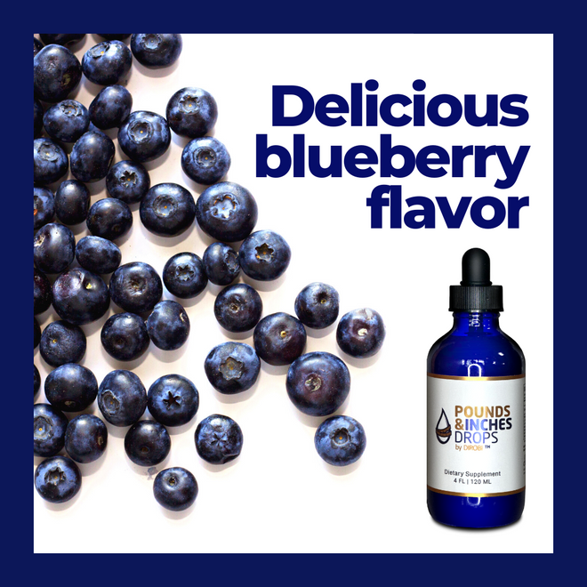 Pounds and Inches Drops by Dirobi - Delicious Blueberry Flavor