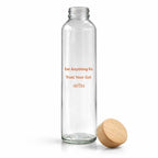 Dirobi Dirobi Glass Water Bottle with Bamboo Lid (16 oz)