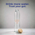 Dirobi Dirobi Glass Water Bottle with Bamboo Lid (16 oz)