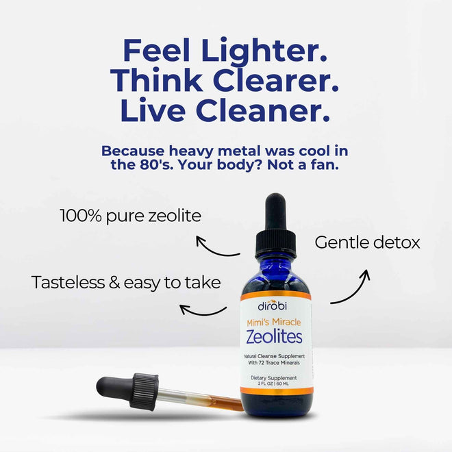 Dirobi Detox and Mineral Supplement Mimi's Miracle Zeolites — Clinoptilolite Detox Drops
