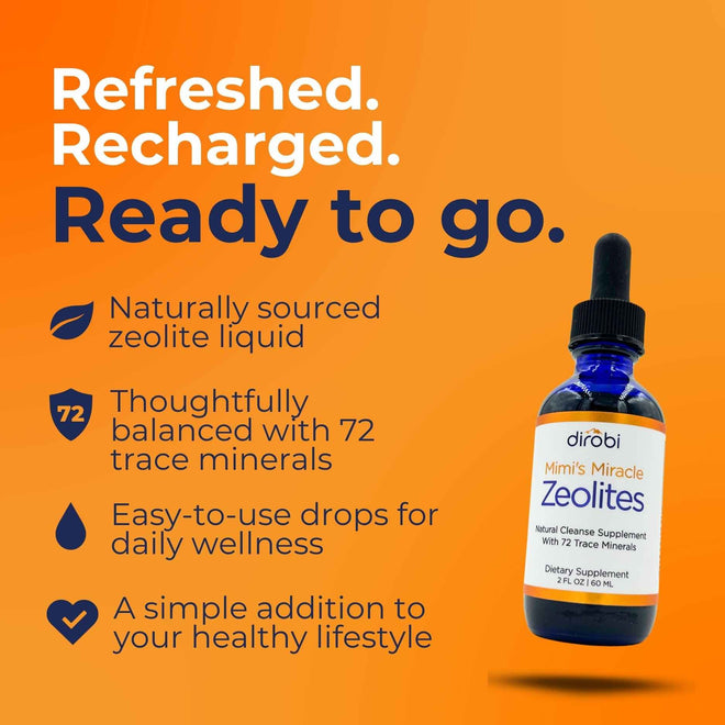 Dirobi Detox and Mineral Supplement Mimi's Miracle Zeolites — Clinoptilolite Detox Drops
