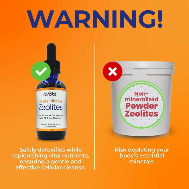 Dirobi Detox and Mineral Supplement Mimi's Miracle Zeolites — Clinoptilolite Detox Drops